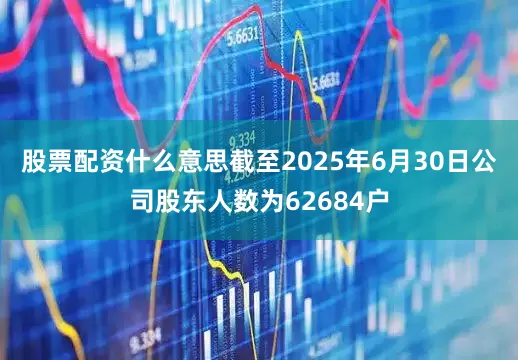 股票配资什么意思截至2025年6月30日公司股东人数为62684户